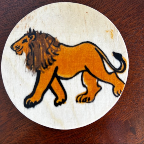 African Animal Coasters with Stand Handcrafted Hand painted (6) - Picture 8 of 10